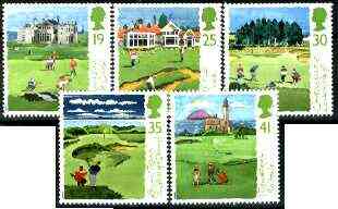 Great Britain 1994 Scottish Golf Courses set of 5 unmounted mint SG 1829-33, stamps on golf, stamps on scots, stamps on scotland