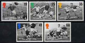 Great Britain 1996 European Football Championship set of 5 unmounted mint, SG 1925-29, stamps on football, stamps on sport