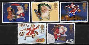 Great Britain 1997 Christmas set of 5 unmounted mint SG 2006-10*, stamps on christmas    santa    toys