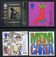 Great Britain 1999 Millennium Series #07 - the Citizens Tale set of 4 unmounted mint, SG 2098-2101, stamps on human rights, stamps on women, stamps on education, stamps on medical, stamps on millennium