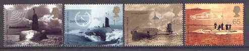 Great Britain 2001 Submarines set of 4 unmounted mint SG 2202-05*, stamps on , stamps on  stamps on ships, stamps on submarines