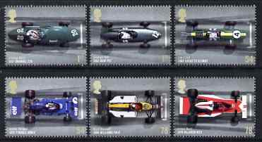 Great Britain 2007 Grand Prix perf set of 6 unmounted mint SG 2744-49, stamps on sport, stamps on cars, stamps on racing cars, stamps on  f1 , stamps on formula 1, stamps on 