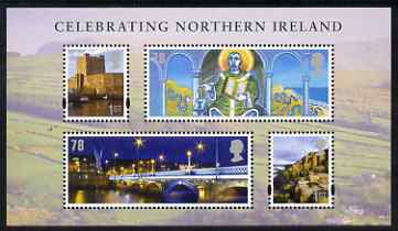 Great Britain 2008 Celebrating Northern Ireland perf m/sheet unmounted mint SG MS NI 110, stamps on heritage, stamps on bridges, stamps on saints, stamps on snakes