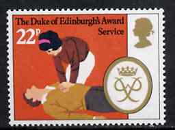 Great Britain 1981 First Aid 22p from Duke of Edinburgh Award Scheme set unmounted mint, SG 1164, stamps on first aid, stamps on medical