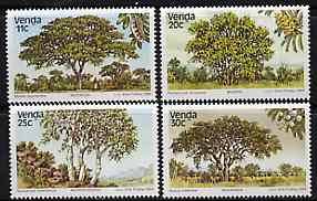 Venda 1984 Indigenous Trees #3 set of 4 unmounted mint, SG 95-98*, stamps on trees