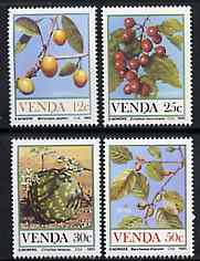 Venda 1984 Food from the Veld #1 set of 4 unmounted mint, SG 111-14*, stamps on food    fruit    trees