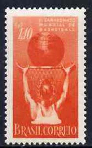 Brazil 1954 2nd World Basketball Championship, SG 916*, stamps on sport    basketball