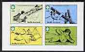 Staffa 1982 75th Anniversary of Scouting imperf  set of 4 values (13p to 45p) unmounted mint , stamps on scouts, stamps on knots