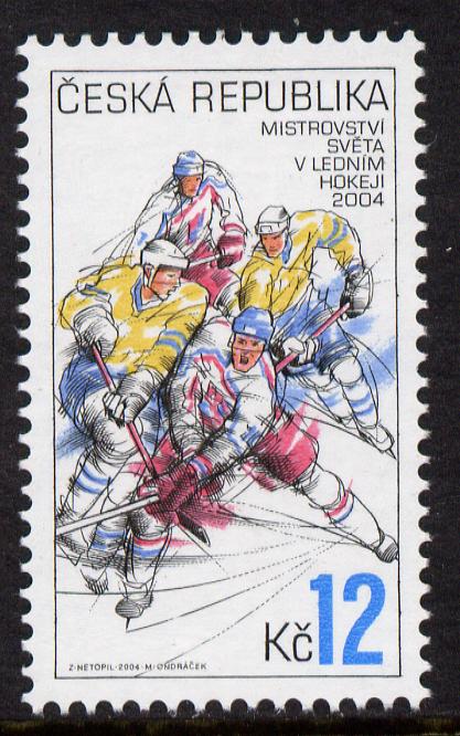 Czech Republic 2004 Ice Hockey Championships 12k unmounted mint SG 394, stamps on sport, stamps on ice hockey