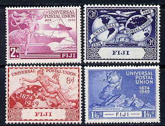 Fiji 1949 KG6 75th Anniversary of Universal Postal Union set of 4 unmounted mint, SG 272-75, stamps on , stamps on  upu , stamps on  kg6 , stamps on 