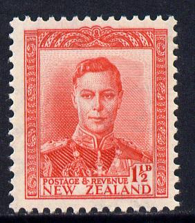 New Zealand 1938-44 KG6 1.5d scarlet unmounted mint, SG 608, stamps on , stamps on  kg6 , stamps on 