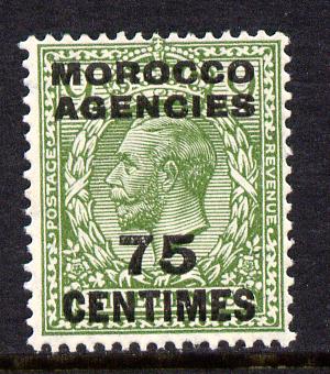 Morocco Agencies - French Currency 1925-34 KG5 75c on 9d olive-green unmounted mint, SG 208, stamps on , stamps on  kg5 , stamps on 