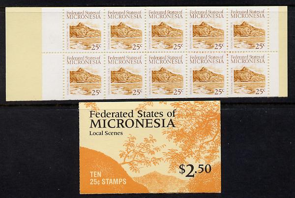 Micronesia 1988 $2.50 booklet complete and find SG SB3, stamps on tourism