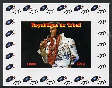 Chad 2013 Elvis Presley #08 individual imperf deluxe sheetlet unmounted mint. Note this item is privately produced and is offered purely on its thematic appeal. , stamps on personalities, stamps on elvis, stamps on pops, stamps on music, stamps on rock, stamps on films, stamps on movies, stamps on cinema
