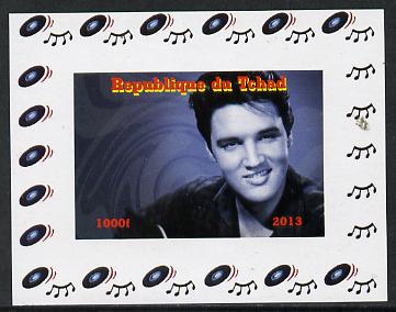 Chad 2013 Elvis Presley #10 individual imperf deluxe sheetlet unmounted mint. Note this item is privately produced and is offered purely on its thematic appeal. , stamps on personalities, stamps on elvis, stamps on pops, stamps on music, stamps on rock, stamps on films, stamps on movies, stamps on cinema