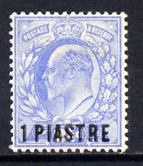 British Levant 1905-08 1pi on KE7 2.5d ultramarine mounted mint SG 13, stamps on , stamps on  ke7 , stamps on 