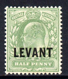 British Levant 1905-12 LEVANT opt on KE7 1/2d green mounted mint SG L1, stamps on , stamps on  ke7 , stamps on 