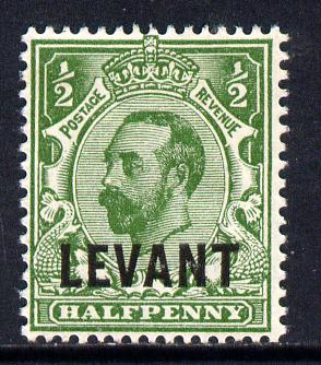 British Levant 1911-13 LEVANT opt on KG5 1/2d green mounted mint SG L12, stamps on , stamps on  kg5 , stamps on 