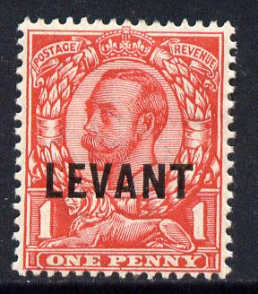 British Levant 1911-13 LEVANT opt on KG5 1d scarlet mounted mint SG L15, stamps on , stamps on  kg5 , stamps on 