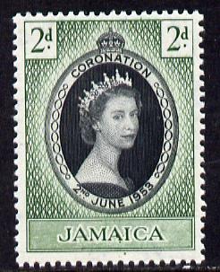 Jamaica 1953 Coronation 2d unmounted mint SG 153, stamps on coronation, stamps on royalty