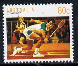 Australia 1989-94 Squash 80c unmounted mint, from Sports def set of 19, SG 1189, stamps on sport, stamps on squash
