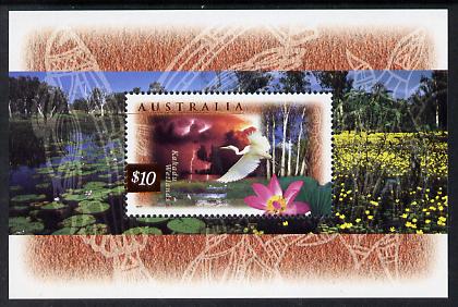Australia 1997 Fauna & Flora (2nd series) m/sheet unmounted mint, SG MS 1686a, stamps on birds