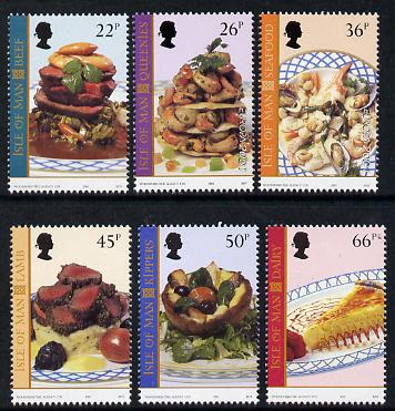Isle of Man 2001 Europa - Local Dishes perf set of 6 unmounted mint SG 947-52, stamps on food
