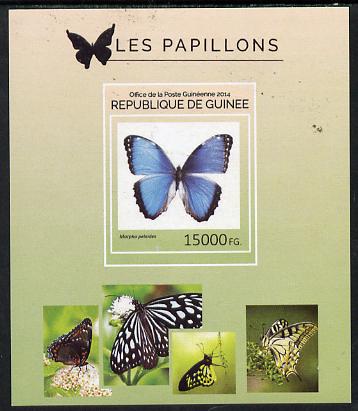 Guinea - Conakry 2014 Butterflies #4 imperf s/sheet unmounted mint. Note this item is privately produced and is offered purely on its thematic appeal , stamps on , stamps on  stamps on butterflies