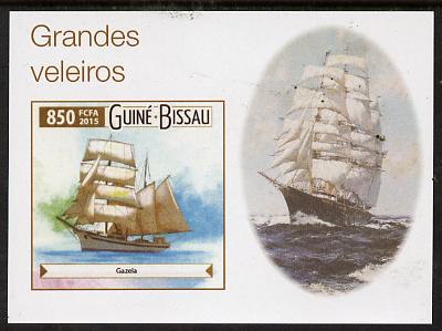 Guinea - Bissau 2015 Sailing  Ships #4 imperf deluxe sheet unmounted mint. Note this item is privately produced and is offered purely on its thematic appeal, stamps on ships