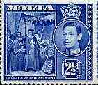 Malta 1938 KG6 De L'Isle Adam Entering Mdina 2.5d blue unmounted mint, SG 222*, stamps on religion, stamps on  kg6 , stamps on 