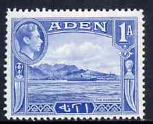 Aden 1939-48 KG6 The Harbour 1a pale blue unmounted mint SG 18*, stamps on harbours    ports, stamps on  kg6 , stamps on 