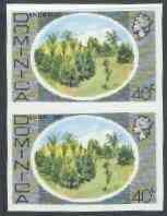 Dominica 1975-78 Bay Leaf Groves 40c imperforate pair unmounted mint, as SG 502, stamps on trees, stamps on herbs