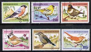 Benin 1997 Birds complete set of 6 values cto used, SG 1652-57, stamps on birds