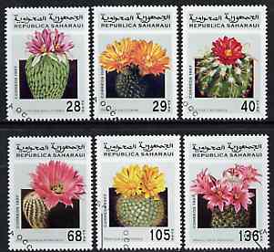 Sahara Republic 1997 Cacti complete perf set of 6 values cto used, stamps on , stamps on  stamps on flowers, stamps on  stamps on cacti
