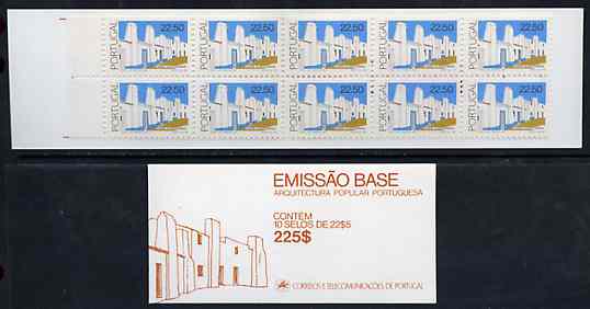Portugal 1986 Architecture 225E booklet complete and pristine, SG SB29, stamps on , stamps on  stamps on architecture