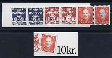 Denmark 1991 Numeral & Margrethe 10k booklet complete & fine, SG SB139, stamps on stamp on stamp, stamps on slania, stamps on stamponstamp