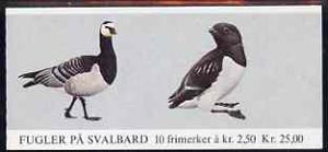 Norway 1983 Birds (4th series) 25k booklet complete and pristine, SG SB68, stamps on birds, stamps on goose, stamps on auk