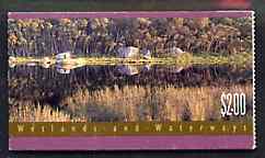 Australia 1992 Wetlands & Waterways $2 booklet complete with fine cds cancel, SG SB76, stamps on rivers         canals