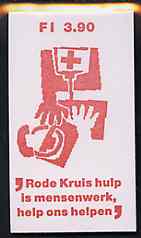 Netherlands 1987 Red Cross 3g90 booklet complete and very fine, SG SB97, stamps on red cross     telephone      medical     communications