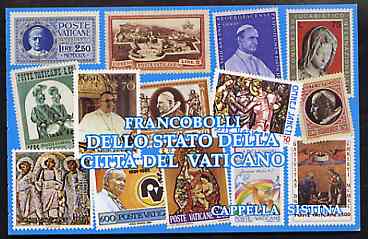 Vatican City 1991 Sistine Chapel 5,400L booklet complete and pristine, SG SB3, stamps on arts, stamps on oldt, stamps on michelangelo, stamps on stamp on stamp, stamps on religion, stamps on judaica     , stamps on stamponstamp