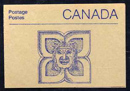 Canada 1988 Architectural features 50c booklet (Indian Mask Sculpture) SG SB108d, stamps on architecture, stamps on masks, stamps on sculptures, stamps on indian
