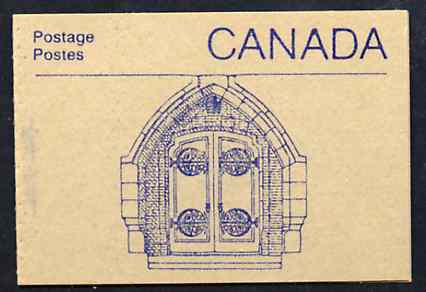 Canada 1988 Architectural features 50c booklet (Door to House of Commons) SG SB108f, stamps on architecture    parliament