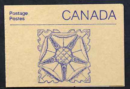 Canada 1988 Architectural features 50c booklet (Stone Ornament) SG SB108g, stamps on architecture    parliament