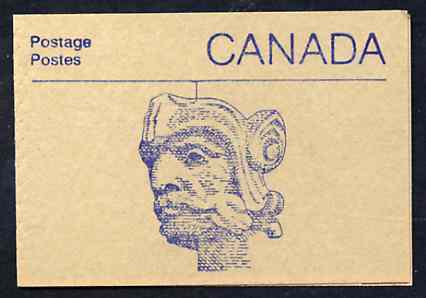 Canada 1988 Architectural features 50c booklet (Carved Head) SG SB108h, stamps on architecture     sculpture
