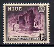 Niue 1950 Cave at Makefu 1s from def set unmounted mint, SG 120, stamps on caves, stamps on , stamps on  kg6 , stamps on 
