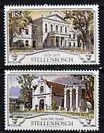 South Africa 1979 300th Anniversary of Stellenbosch set of 2 unmounted mint, SG 471-72*, stamps on architecture, stamps on buildings