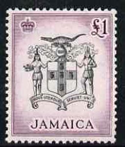 Jamaica 1956 Arms of Jamaica \A31 from def set unmounted mint, SG 174*, stamps on heraldry, stamps on arms