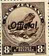 New Zealand 1942 Lizard 8d def perf 12.5 optd Official unmounted mint, SG O128, stamps on , stamps on  kg6 , stamps on reptiles    lizards