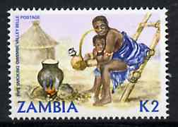 Zambia 1981 Pipe Smoking 2k from definitive set unmounted mint, SG 351*, stamps on tobacco, stamps on smoking