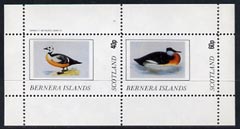 Bernera 1982 Ducks #4 perf  set of 2 values (40p & 60p) unmounted mint, stamps on birds